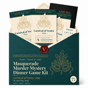 Masquerade Murder Mystery Dinner Game Kit - Carnaval of Venice, 1899 - Host Plays Along