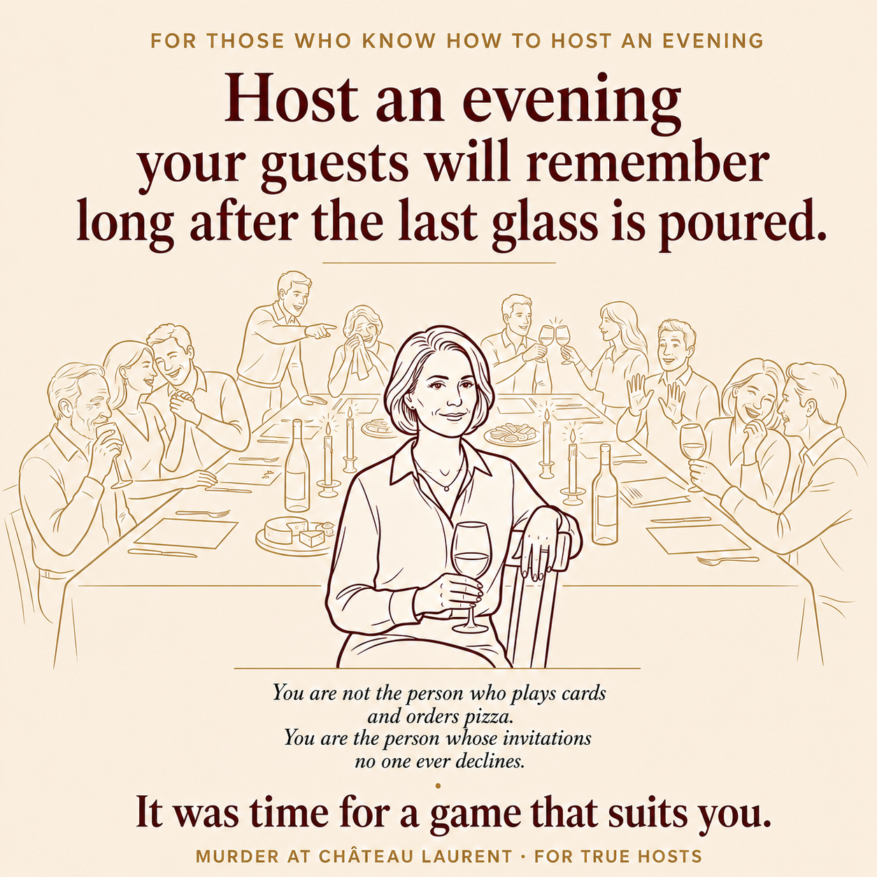A Wine and Cheese Murder Mystery Game at Château Laurent in 1924