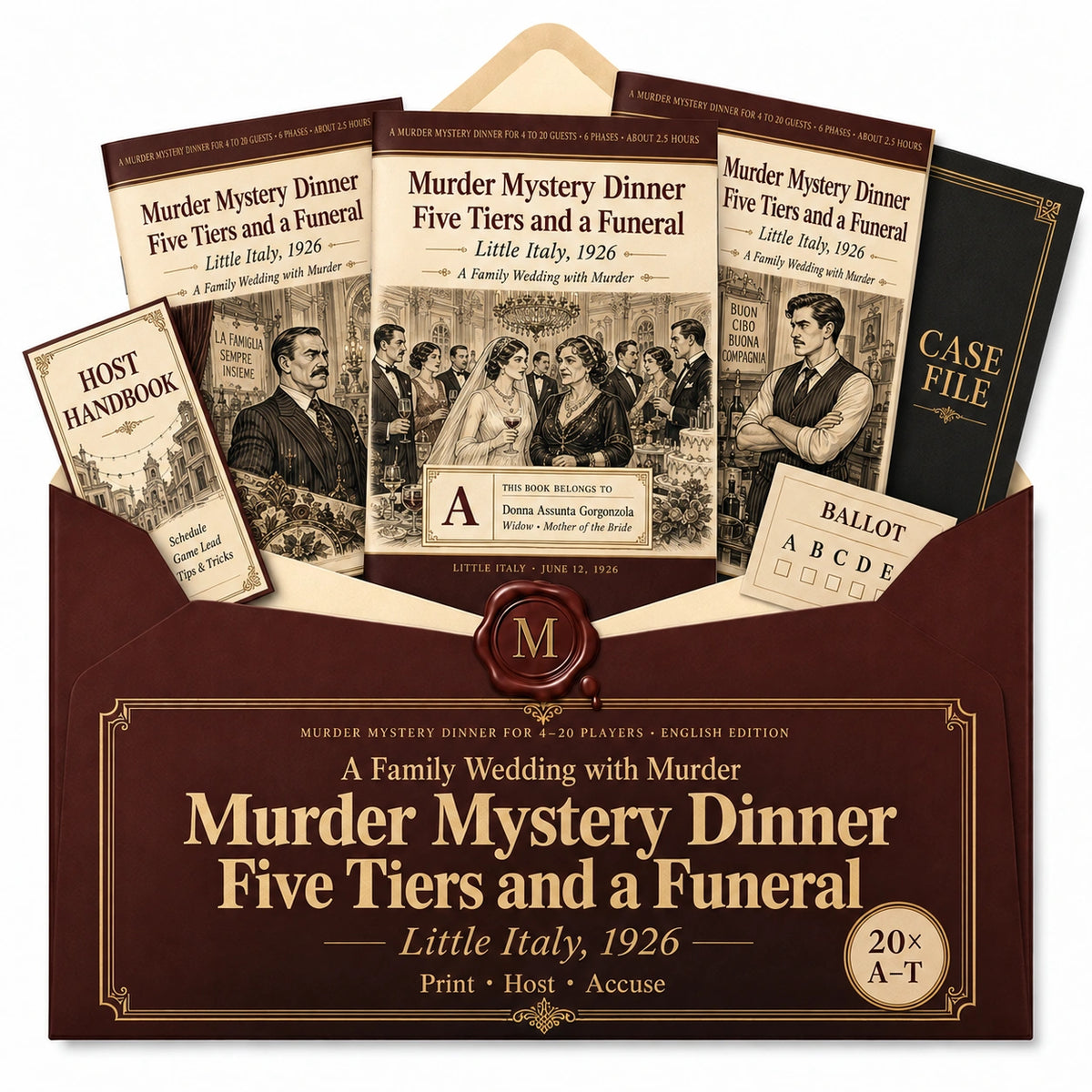 A Mafia Murder Mystery Game in Little Italy 1926 - Host Plays Along